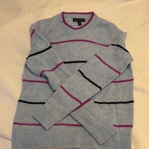 Banana Republic Light Blue Striped Sweater